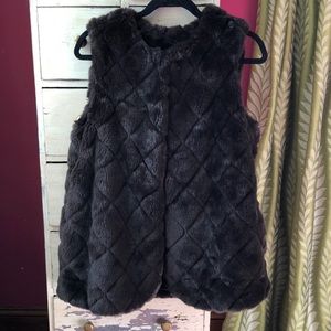 Talbots Faux Fur Vest
